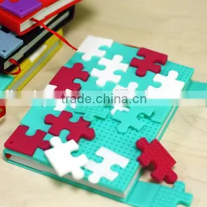 Lovely and Colorful Silicone Notebook, Puzzle Surface Notebook thumbnail-1