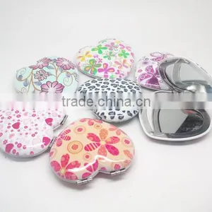 Heart-shaped Aluminum Pocket Mirror/Purse Mirror/Bag Mirror Fashionable thumbnail-1