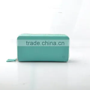 TOPRANK Travel Document Wallet Anti Rfid, Double Zipper Travel Rfid Wallet Bag, Credit Card Wallet Green thumbnail-1
