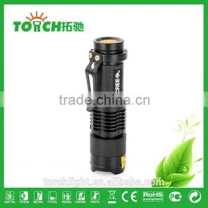 Mini Led Flashlight 5W 300 Lumen Cre e Waterproof Zoomable 3 Modes LED Flashlight For AA/14500 Battary TL-3001 thumbnail-6