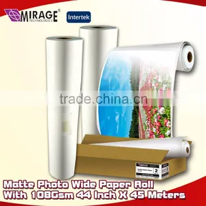 Matte Photo Wide Paper Roll With 108Gsm 44 Inch X 45 Meters thumbnail-1