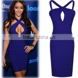 2015 Hot Selling Women Blue Elegant Cheap Wedding Dress thumbnail-1
