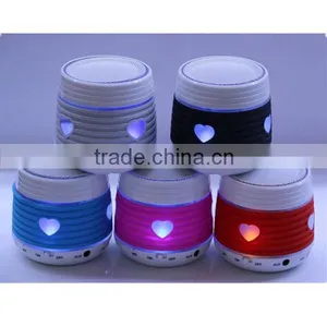 Free Shipping LED Light Wireless Bluetooth Speaker With TF SD Slot USB Disk Port thumbnail-1