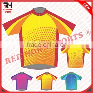 Wholesale Custom Design Cycling Jersey, Coolmax Cycling Jersey thumbnail-3