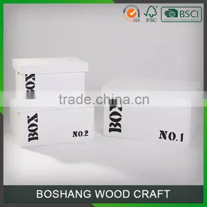 White Packing Box Wholesale Gift Box Wood Box With Lids thumbnail-1