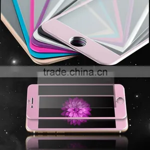 2016Full Cover Granular 9H Hardness Tempered Glass for Iphone6 6s 0.33mm Carbon Fibre Color Tempered Glass Screen Protector thumbnail-6