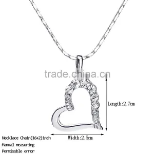 18k Fashion Gold Heart Jewellery Designs Statement Necklace 2015 Supplier's Choice thumbnail-4