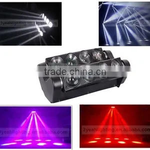 8*10w White/rgbw Spider Led Light Professional Moving Beam dj Light Spider Beam Lighting thumbnail-1