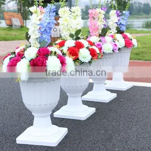 Wedding Hotel Decorative Flower Vase Flower Pillar Customized Flower Wedding Stage Decoration thumbnail-4