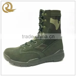 High Quality Army Man Leather Lightweight Green Military Boots thumbnail-1