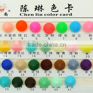 Women Knitwear Colorful Stones Diy Chunky Matte Resin Beads Sew on Claw Setting Jewelled Garment Use thumbnail-2