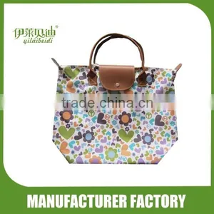 Foldable Shopping Bags With Heart Printed thumbnail-2