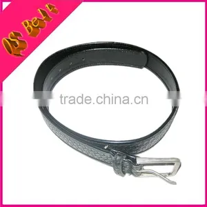 USA Black Basketweave Garrison Military Leather Police Belt thumbnail-2