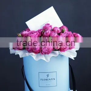 Factory Direct Sale Good Quality Cardboard Round Flower Box thumbnail-1