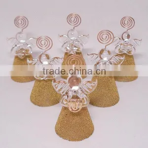 Glass Angel Christmas Decorating Place Card Holder Set thumbnail-1