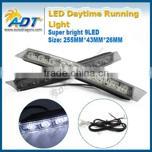 2015 Factory Hotsale Car 9 LED DRL DAYTIME RUNING LIGHT Driving Light Lower Price thumbnail-1
