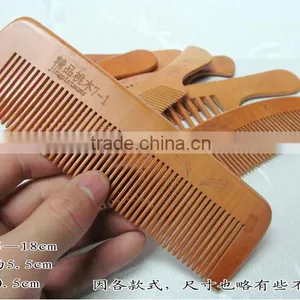 Hottest Keep Healthy Personalized Wide Tooth Natural Wooden Hair Brush Comb thumbnail-2