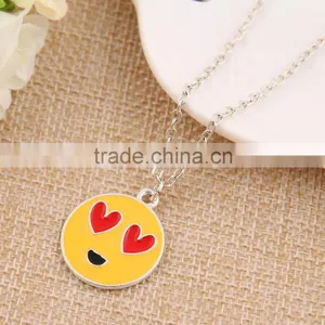 Whosale Fashion Jewerly Stainless Steel Emoji Pendant Necklace thumbnail-2