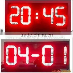 Led Temperature/humidity/time/date Display/outdoor Led Clock Time Date Temperature Sign thumbnail-1