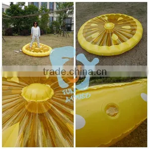 New Design Water Fun PVC Lemon Fruit Pool Float for Sale thumbnail-5