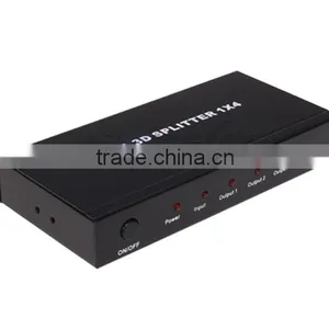 High Quality K 3D 1080p Support 1 in 4 Out HDMI Splitter Compatible HDCP HDMI Splitter 1x4 1.3V 1.4V thumbnail-5