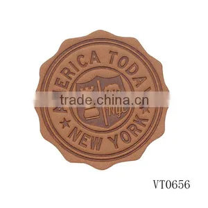Fake PU Leather Clothing Patch Label thumbnail-1