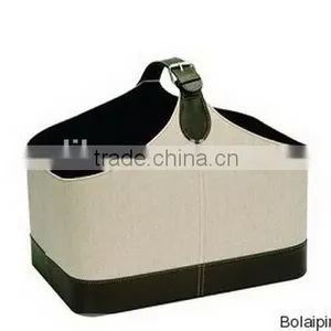 Modern Stylish Leather House Storage Basket thumbnail-2