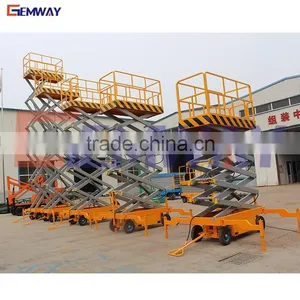 Pull Around Single Person Hydraulic Lifts Elevator for Aerial Working thumbnail-6