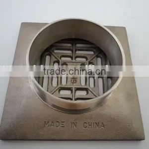 Casted Mn Copper White Brass Ni Bronze Square Floor Drain thumbnail-3