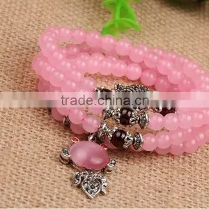 Austrian Rose Crystal Bracelet Make Hipanema Crystal Bracelet thumbnail-4