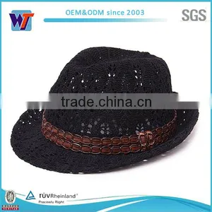 2015 Felt Satin Kippah Brim Hat Bulk Top Hats for Men thumbnail-3