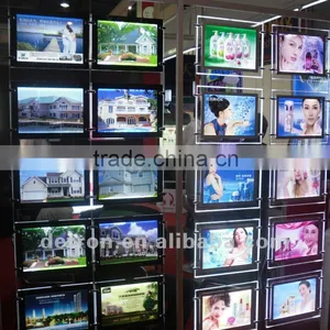 Hanging Acrylic Advertising Window Super Slim Light Box S1475 ~ NEW thumbnail-1