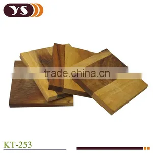 4pcs Eco-friendly Various Design Wooden Coaster or Table Mat Set thumbnail-2