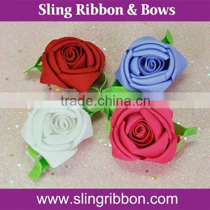Wholesale New Arrival Make Satin Ribbon Flowers For Garment Accessories thumbnail-1
