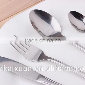 4pcs Set Stainless Steel Hotel Cutlery Used Restaurant Flatware KX-S110 thumbnail-3