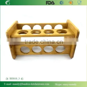 BH010 Bamboo Material Pepper Spice Rack | Spice Bottle Display Holder | Bamboo Rack | Bamboo Spices Organization thumbnail-3