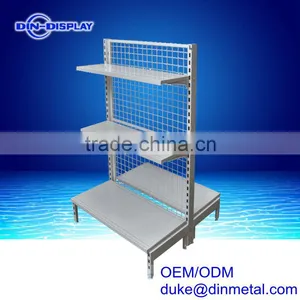 Mesh Panel Style Single Sided Supermarket Display Rack thumbnail-1