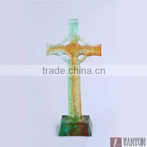 Colorful STAUROS Glass Crystal Cross thumbnail-1
