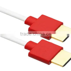 1M White Slim Hdmi Cable thumbnail-1
