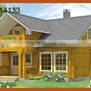 2016 Two Floor Prefabricated Wooden Villa With Terrace thumbnail-1