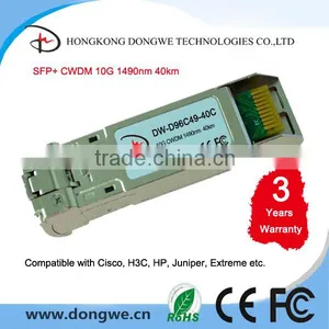 10Gbps SFP+ CWDM Transceiver,40km With Cisco, HP, H3C Etc thumbnail-1