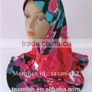 OEM Muslim Hijab,whole Sale Muslim Hijab,latest Muslim Hijab With Flower, thumbnail-4