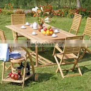 Vietnam Eucalyptus Wood Garden Outdoor Furniture Dining Set thumbnail-3