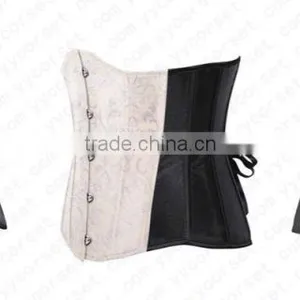 Hot Sale Heavy Brocade Fabric Full Steel Boned Tight Lacing Back Support Corset thumbnail-3