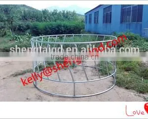 Cheap Round Bale Hay Feeder With Loop Top for Cattle Horse thumbnail-1