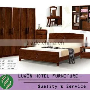 2013 Luxury Nice Design Hot Sale Bedroom Furnitures (LQ-A210) Hotel Wooden Bedroom Furniture thumbnail-1