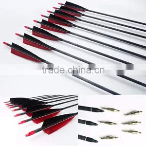 New 31" Carbon Turkey Feather Arrow for Compound Bow and Arrow thumbnail-2