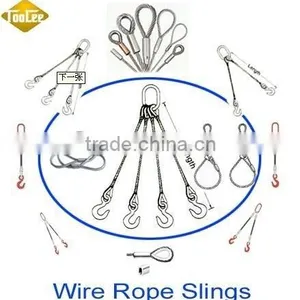 7*7 / 1*19 Galvanized Single Leg Eye and Eye Wire Rope Sling thumbnail-3