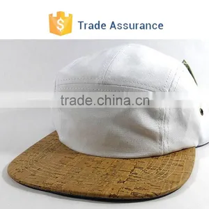 5 Panel Hat With Wooden Brim Custom Blank Hat Cap thumbnail-1