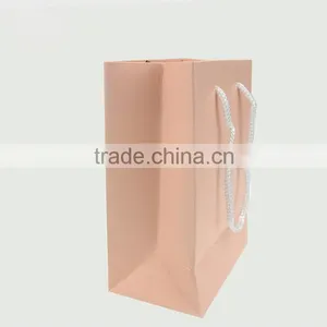 Wholesale Shopping Bags of Various Sizes, Pink Coated Paper Bag thumbnail-5